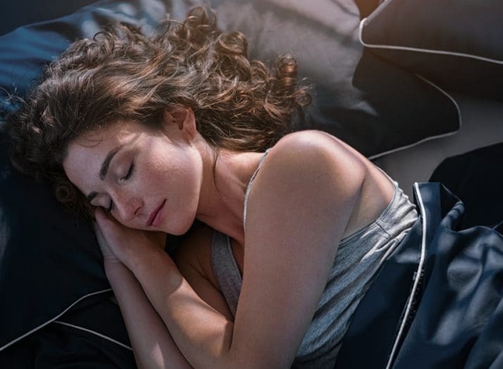 Woman resting comfortably on a Gardner Mattress